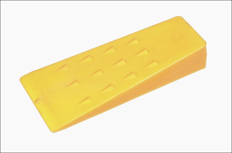 yellow poly tree felling wedge